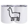 10 oz. White Stainless Steel Short Tumbler Thumbnail