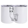 10 oz. White Stainless Steel Short Tumbler Thumbnail