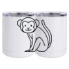 10 oz. White Stainless Steel Short Tumbler Thumbnail
