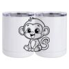 10 oz. White Stainless Steel Short Tumbler Thumbnail