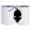 10 oz. White Stainless Steel Short Tumbler Thumbnail