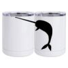 10 oz. White Stainless Steel Short Tumbler Thumbnail