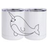 10 oz. White Stainless Steel Short Tumbler Thumbnail