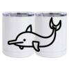 10 oz. White Stainless Steel Short Tumbler Thumbnail