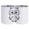 10 oz. White Stainless Steel Short Tumbler Thumbnail