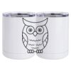 10 oz. White Stainless Steel Short Tumbler Thumbnail