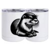 10 oz. White Stainless Steel Short Tumbler Thumbnail