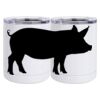 10 oz. White Stainless Steel Short Tumbler Thumbnail