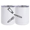 10 oz. White Stainless Steel Short Tumbler Thumbnail