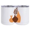 10 oz. White Stainless Steel Short Tumbler Thumbnail