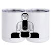 10 oz. White Stainless Steel Short Tumbler Thumbnail