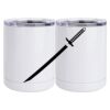 10 oz. White Stainless Steel Short Tumbler Thumbnail