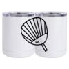 10 oz. White Stainless Steel Short Tumbler Thumbnail