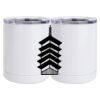 10 oz. White Stainless Steel Short Tumbler Thumbnail