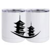 10 oz. White Stainless Steel Short Tumbler Thumbnail