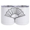 10 oz. White Stainless Steel Short Tumbler Thumbnail