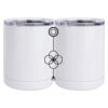10 oz. White Stainless Steel Short Tumbler Thumbnail