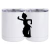 10 oz. White Stainless Steel Short Tumbler Thumbnail