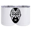 10 oz. White Stainless Steel Short Tumbler Thumbnail