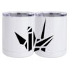 10 oz. White Stainless Steel Short Tumbler Thumbnail