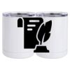 10 oz. White Stainless Steel Short Tumbler Thumbnail