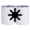 10 oz. White Stainless Steel Short Tumbler Thumbnail