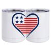 10 oz. White Stainless Steel Short Tumbler Thumbnail