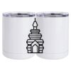 10 oz. White Stainless Steel Short Tumbler Thumbnail