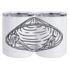 10 oz. White Stainless Steel Short Tumbler Thumbnail