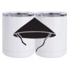 10 oz. White Stainless Steel Short Tumbler Thumbnail