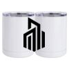 10 oz. White Stainless Steel Short Tumbler Thumbnail