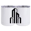 10 oz. White Stainless Steel Short Tumbler Thumbnail