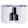 10 oz. White Stainless Steel Short Tumbler Thumbnail