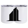 10 oz. White Stainless Steel Short Tumbler Thumbnail