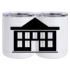 10 oz. White Stainless Steel Short Tumbler Thumbnail