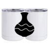 10 oz. White Stainless Steel Short Tumbler Thumbnail