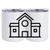 10 oz. White Stainless Steel Short Tumbler Thumbnail