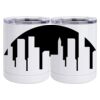 10 oz. White Stainless Steel Short Tumbler Thumbnail
