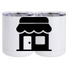 10 oz. White Stainless Steel Short Tumbler Thumbnail