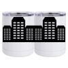 10 oz. White Stainless Steel Short Tumbler Thumbnail
