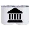 10 oz. White Stainless Steel Short Tumbler Thumbnail
