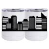 10 oz. White Stainless Steel Short Tumbler Thumbnail