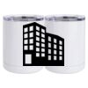 10 oz. White Stainless Steel Short Tumbler Thumbnail