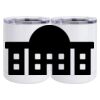 10 oz. White Stainless Steel Short Tumbler Thumbnail