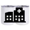 10 oz. White Stainless Steel Short Tumbler Thumbnail