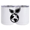 10 oz. White Stainless Steel Short Tumbler Thumbnail