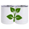 10 oz. White Stainless Steel Short Tumbler Thumbnail