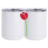 10 oz. White Stainless Steel Short Tumbler Thumbnail