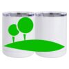 10 oz. White Stainless Steel Short Tumbler Thumbnail