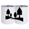 10 oz. White Stainless Steel Short Tumbler Thumbnail